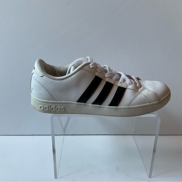 Adidas Women’s 8 Neo Baseline AW4409 Tennis Shoes White Black - Picture 4 of 10